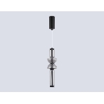 Подвесной светодиодный светильник Ambrella light LH11021 BK/SM черный/дымчатый 17W 3000K D120*435, фото5