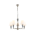 Люстра Ambrella light LH75253/5 SN/FR сатин никель/белый матовый E14*5 max 40W D700*510, фото10