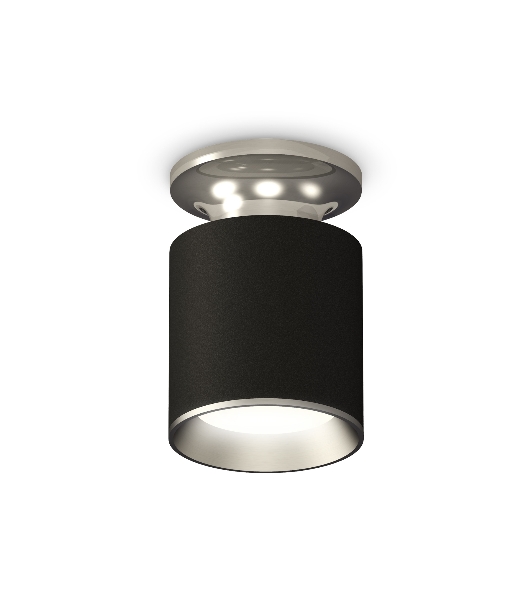 Светильник Ambrella Light XS6302120 SBK/PSL черный песок/серебро полированное MR16 GU5.3 (N6903, C6302, N6104)