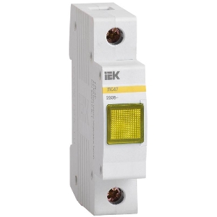 Лампа сигнальная ЛС-47 жел. IEK MLS10-230-K05