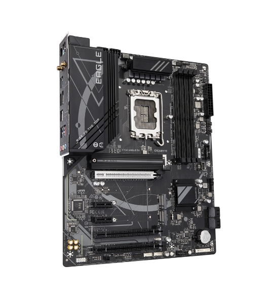 Материнская плата Gigabyte Z790 EAGLE AX, LGA 1700, Intel Z790, 4xDDR5, 4xSATA, 3xM.2, 1xPCIe 3.0 x1, 1xPCIe 4.0 x4, 1xPCIe 5.0 x16, 1xHDMI, 1xDP, 1x 2.5Gb LAN, 2xUSB-A 2.0, 4xUSB-A 3.2 Gen 1, 1xUSB 3.2 Gen 2, 7.1, ATX