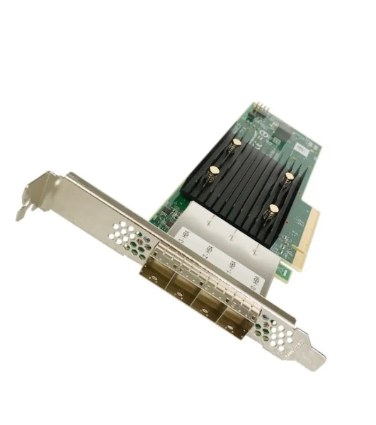 Адаптер SAS 9500-16e SGL (05-50075-00) PCIe Gen4 x8 LP, Tri-Mode SAS/SATA/NVMe 12G HBA, 16port(4*ext SFF8644), 3816 IOC