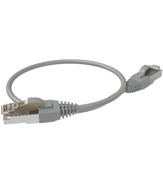 Патч-корд Sysmatrix PC 4545.5ES26.03LSZHGY F/UTP RJ-45 вил.-вилка RJ-45 cat.5e 0.5м серый LSZH