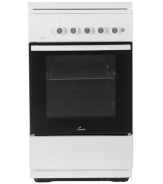 Плита Газовая Flama N FG 24239 W белый (стеклянная крышка) реш.чугун
