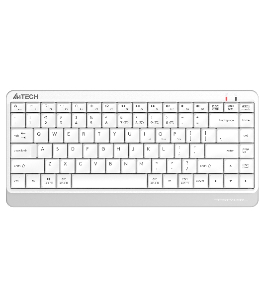 Клавиатура беспроводная A4Tech Fstyler FBK11 USB, Bluetooth/Радиоканал, белый/серый