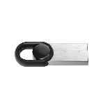 Флешка USB Netac UM2 (NT03UM2N-064G-20BK), 64Gb, USB 2.0, R/W 100/40, серебристый/черный, фото 1