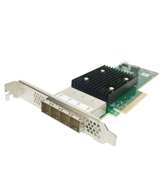 Адаптер SAS 9500-16e SGL (05-50075-00) PCIe Gen4 x8 LP, Tri-Mode SAS/SATA/NVMe 12G HBA, 16port(4*ext SFF8644), 3816 IOC