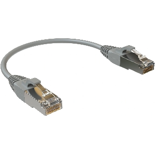 Патч-корд Sysmatrix PC 4545.5ES26.015LSZHGY F/UTP RJ-45 вил.-вилка RJ-45 кат.5E 0.15м серый LSZH