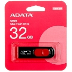 Флешка USB ADATA С008 (AC008-32G-RKD), 32Gb, USB 2.0, R/W 15/5, черный/красный, фото14