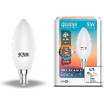 Лампа Светодиодная Gauss Smart Home DIM CCT E14 C37 5 Вт, фото 1