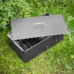 Коптильня Palisad Camping двухъярусная большая 600х320х250 мм, 0,8 мм, с поддоном, фото 1