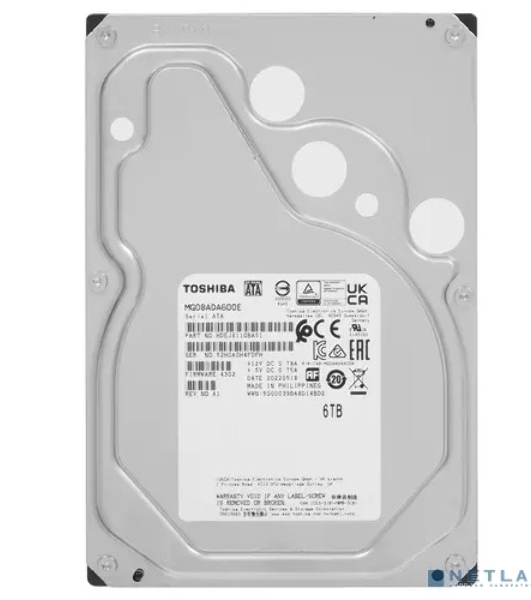 Жесткий диск Toshiba HDD SATA3 6Tb 3.5' Server 7200 256Mb (analog MG06ACA600E)