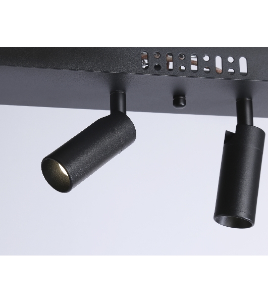 Светильник Ambrella light FL5278/3+2 BK черный 59W 3000K/4200K/6400K+4200K 800*20*1200 (ПДУ ИК)