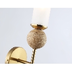 Настенный светильник Ambrella light LH53254 BS/FR латунь/белый матовый E14 max 40W 110*100*400, фото3