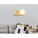 Светильник Ambrella light TR83123 LW/FR светлое дерево/белый матовый E27 max 40W 300*140*140, фото 1