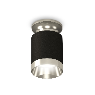 Светильник Ambrella Light XS6302121 SBK/PSL черный песок/серебро полированное MR16 GU5.3 (N6903, C6302, N6132)