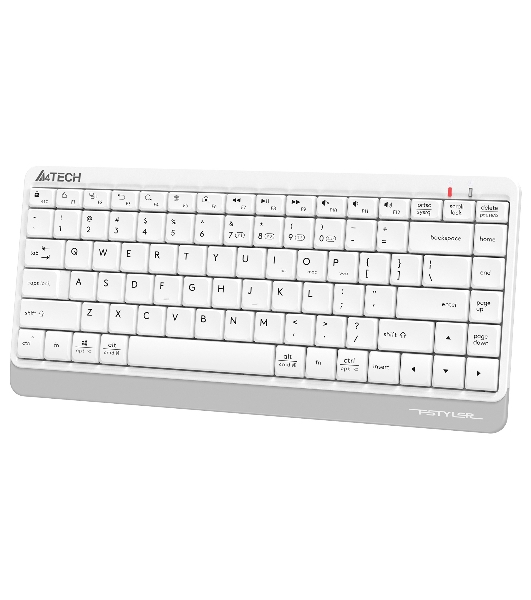 Клавиатура беспроводная A4Tech Fstyler FBK11 USB, Bluetooth/Радиоканал, белый/серый