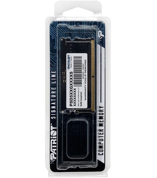 Оперативная память Patriot, DDR5, 8GB (1x8 GB), 4800 MHz, CL40, SO-DIMM