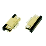 Разъем FPC Half Coverage Top Contact 1.0K-BS-30PWB 30 pin высота 2мм шаг 1мм, фото3