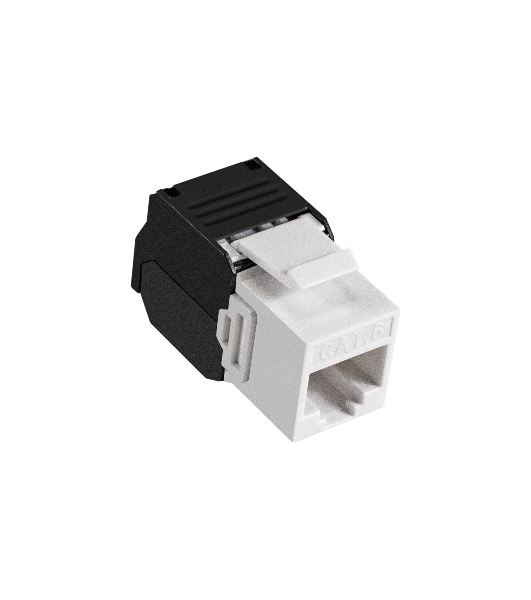 Модуль-вставка Keystone Jack RJ-45 ExeGate KJ-8P8C-U-C6-180-TL (Кат.6, неэкранированная, 180 градусов, IDC Toolless (без инструмента))