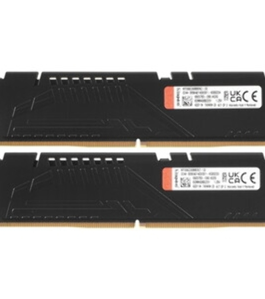 Оперативная память Kingston Fury Beast, DDR5, 32GB (2x16GB), 5600MHz, CL36, DIMM, с радиаторами, черный