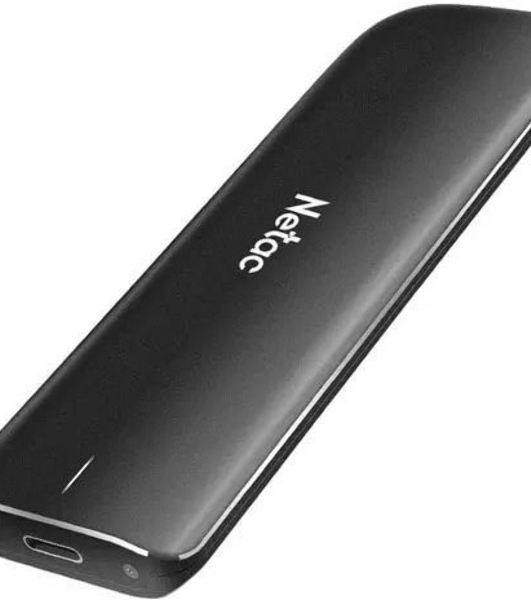 Внешний SSD Netac ZX, 500 Gb, USB 3.2 Gen 2 Type-C, R/W 1050/950, черный