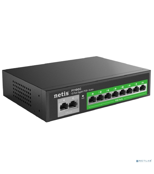 Коммутатор 10PORT Netis P110GC 10/100/1000M 8POE+2XGE