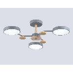 Светильник Ambrella light FL4856/3 GR/WD серый/дерево 54W 3000-6000K D660*170 (без ПДУ), фото6