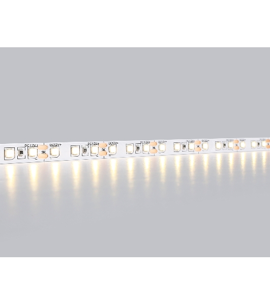 Светодиодная лента GS1101 2835 120Led/ 9.6W m/ 12V IP20 3000K/ 5000*8*1.2mm (2 конт.)