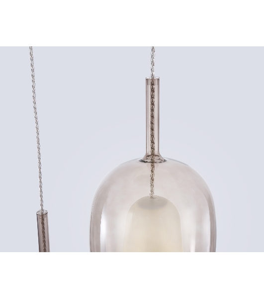 Подвесной светильник Ambrella light LH11156/3 BK/WH/TI черный/белый/янтарь E27*3 max 60W D425*1500