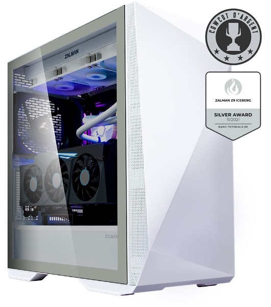 Компьютерный корпус Zalman Z9 Iceberg белый без БП ATX 3x120мм 2x140мм 4xUSB 2.0 audio bott PSU