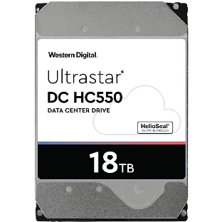 Жесткий диск Western Digital Original SATA-III 18Tb 0F38459 WUH721818ALE6L4 Ultrastar DC HC550 (7200rpm) 512Mb 3.5'