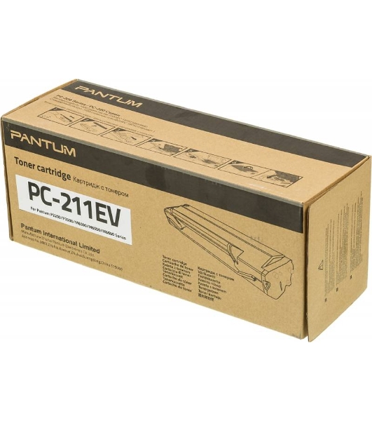 Картридж лазерный Pantum PC-211P, (аналог PC-211EV), черный (1600 стр.) для Pantum Series P2200/2500/M6500/6550/6600