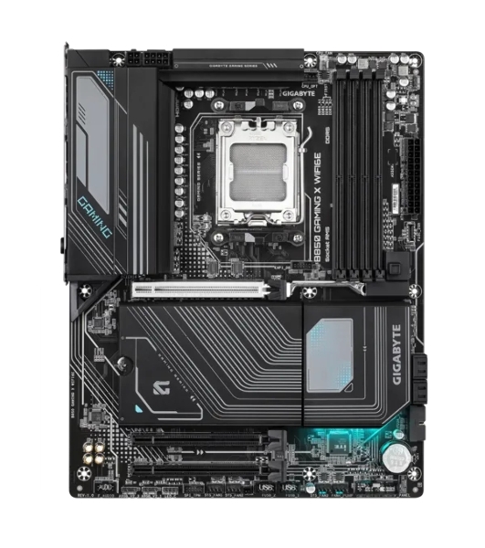 Материнская плата Gigabyte B850 GAMING X WIFI6E, AM5, AMD B850, 4xDDR5, 4xSATA, 3xM.2, 1xPCI-E 5.0 x16, 2xPCI-E 3.0 x1, 1xHDMI, 1xDP, 1x 2.5Gb LAN, 3xUSB-A 3.2 Gen 1, 1xUSB-A 3.2 Gen 2, 3xUSB-A 2.0, 1xUSB-C 3.2 Gen 2, 3x3.5 мм, 7.1, ATX