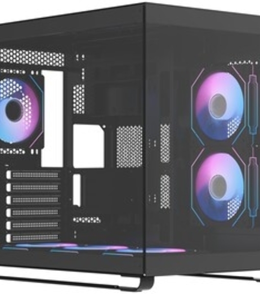 Компьютерный корпус Ocypus Iota C70 BK ARGB ATX/win/black/6 ARGB fans/no PSU/Tempered Glass