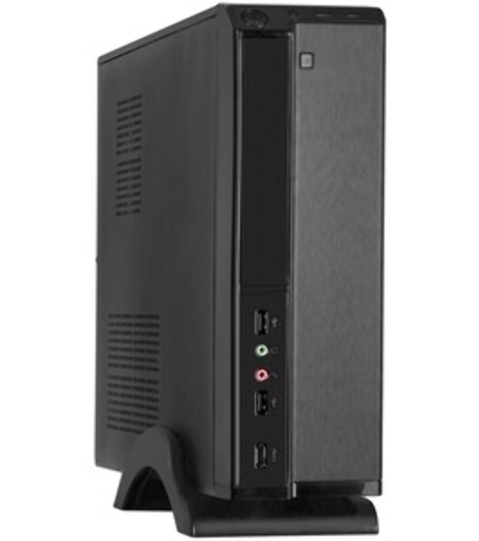 Компьютерный корпус ExeGate EX268690RUS Компьютерный корпус MiniITX ExeGate MI-207 Black, miniITX/mATX, (M400, 80мм), 2хUSB, Audio