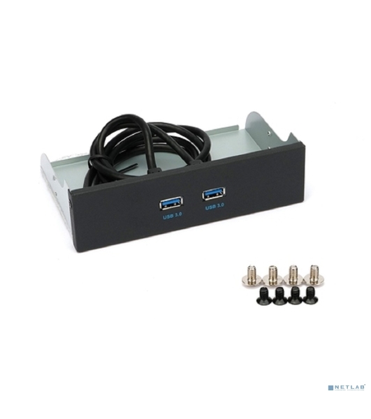 Планка USB 3.0 на переднюю панель 5.25' Gembird FP5.25-USB3-2A, USB, 2xUSB-A 3.0, USB