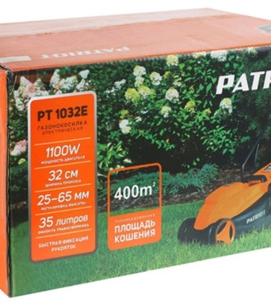 Газонокосилка электрическая Patriot PT1032E, от сети, 1100 Вт