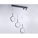 Светильник Ambrella light FL5278/3+2 BK черный 59W 3000K/4200K/6400K+4200K 800*20*1200 (ПДУ ИК), фото3