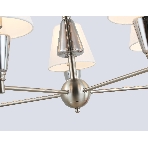 Люстра Ambrella light LH75253/5 SN/FR сатин никель/белый матовый E14*5 max 40W D700*510, фото5