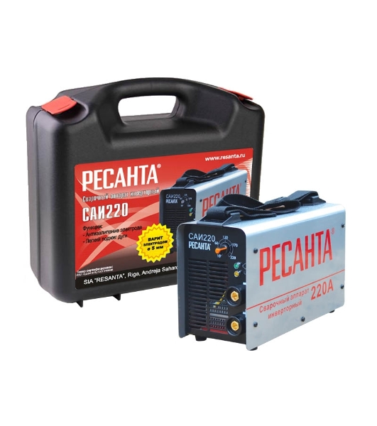Сварочный аппарат инверторный Ресанта САИ 220 65/22 в кейсе