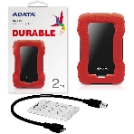 Внешний HDD 2.5' ADATA HD330, 2TB, USB 3.2 Gen 1 Type-A, 5400 rpm, красный, фото10