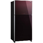 Холодильник Sharp SJXG60PGRD бордовый двухкамерный 422/178 л морозилка сверху, No Frost, фото 1