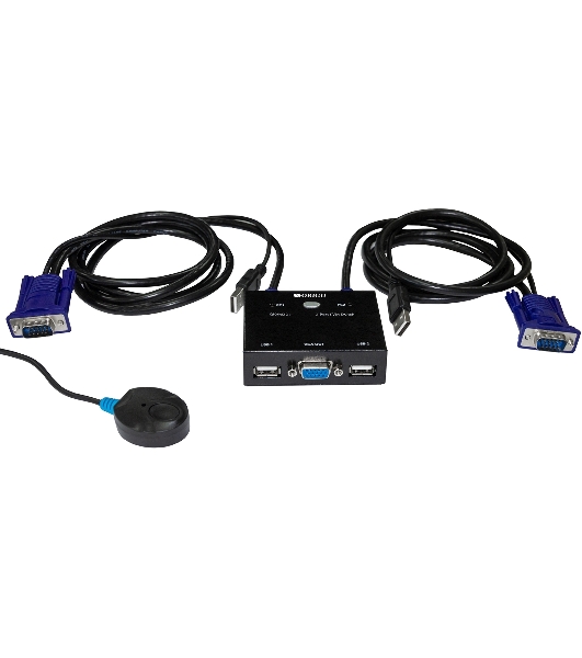 Переключатель KVM 2-портовый ORIGO OKVM221/A1A с портами VGA и USB