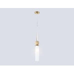 Светильник Ambrella light LH53256 BS/FR латунь/белый матовый E14 max 40W D80*470, фото7