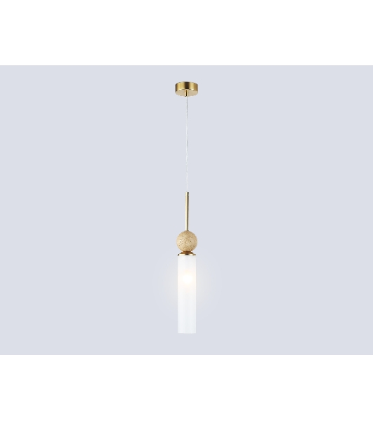 Светильник Ambrella light LH53256 BS/FR латунь/белый матовый E14 max 40W D80*470
