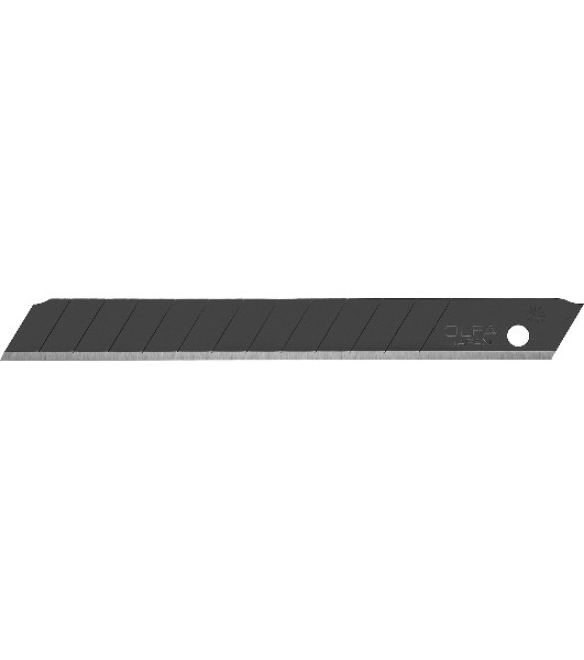 Штукатурно -малярный инструмент Лезвия OLFA сегментированные BLACK MAX, 9х80х0,38мм, 13 сегментов, 50шт OL-ABB-50B