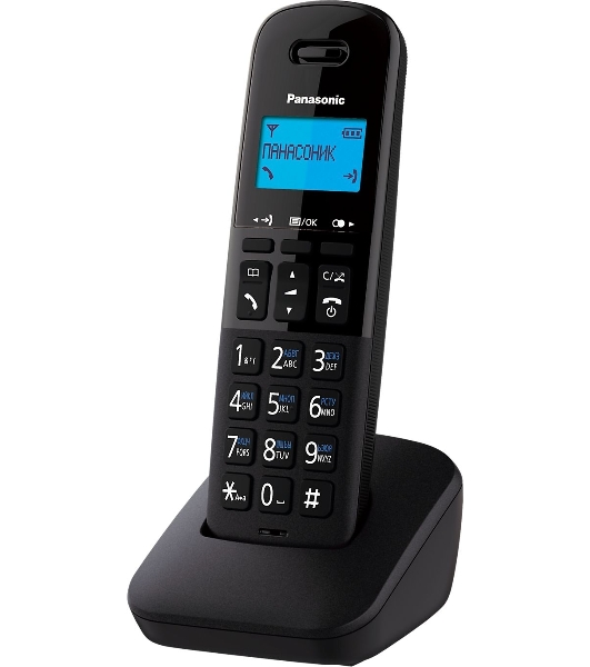 Телефон беспроводной (DECT) Panasonic KX-TGb610RUB черный АОН