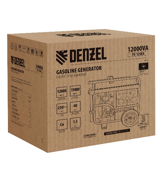 Электрогенератор бензиновый Denzel PS-120EA, 12 кВт, 110 дБ, 276 кг