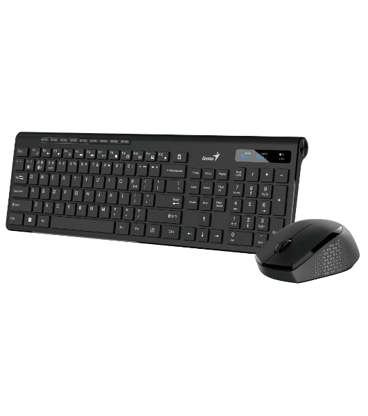 Комплект клавиатура+мышь Genius SlimStar 8230 беспроводной, USB + Bluetooth, 1000 DPI, чёрный